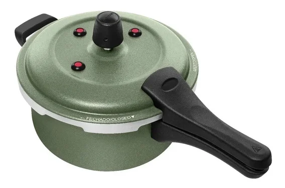 Panela Pressão Patolux 3,0l Fecho Externo Antiad - Verde