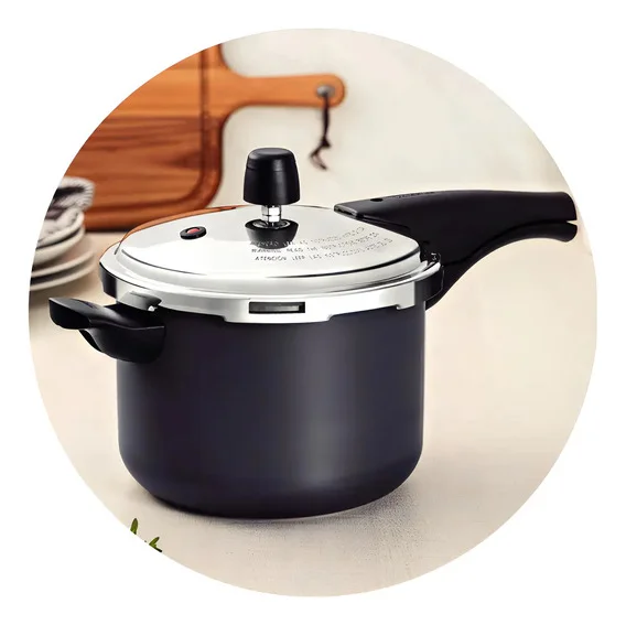 Conjunto Panela Pressão 4,5l Antiaderente Concha Tramontina