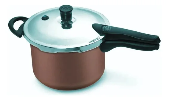 Panela Pressão Nigro Antiaderente 4,5 Litros Press Terracota