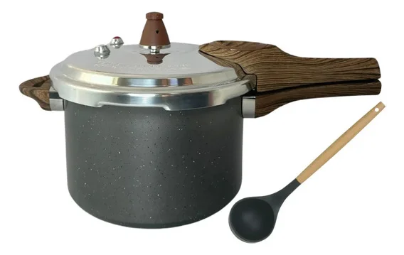 Panela Pressão Antiaderente Cerâmica Indução 4,2l E Concha