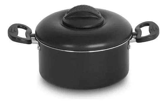 Caçarola Antiaderente Eirilar 24cm Preto Com Tampa Linha Panel…