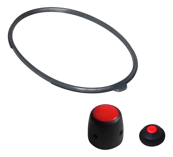Borracha Peso Válvula Clock Panela Pressão 3L Preto