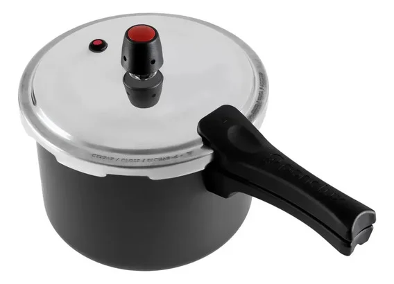 Panela Pressão 4,5l Panelux Alumínio Fechamento Externo Cor Grafite