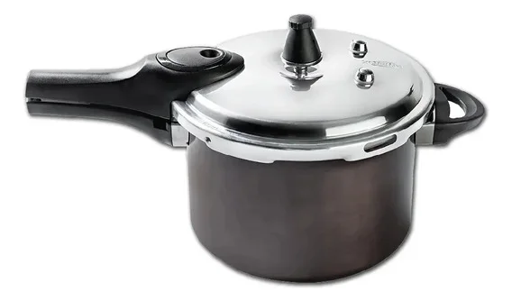 Panela Pressão 4,2l Indução Rev Cerâmico Brinox Preto