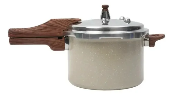 Panela Pressão Indução Antiaderente Ceramica 4,2l Vista Home Bege