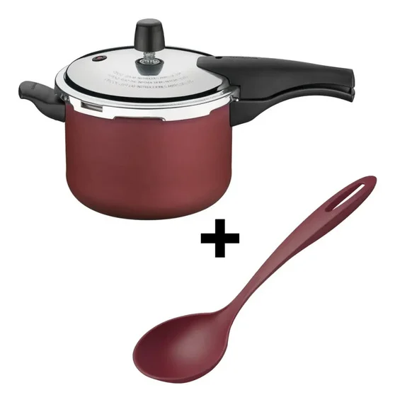 Conjunto Panela Pressão 4,5l Antiaderente Concha Tramontina