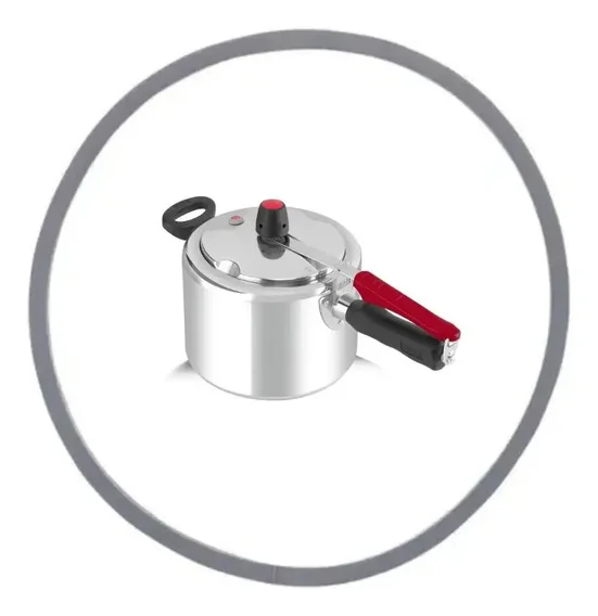 Borracha Panela Pressão Clock Control 4,5l Cartela Preto
